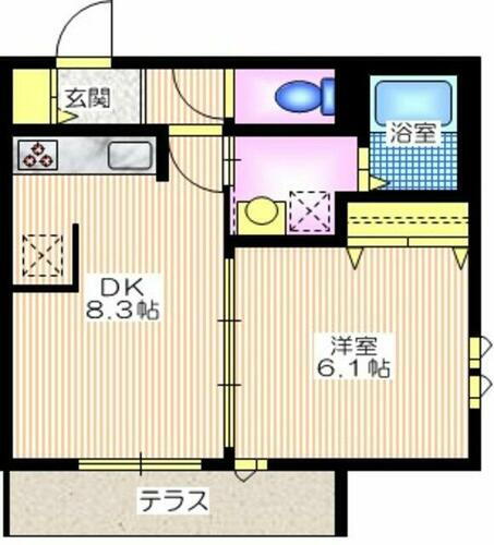 神奈川県横浜市西区霞ケ丘 黄金町駅 1DK マンション 賃貸物件詳細