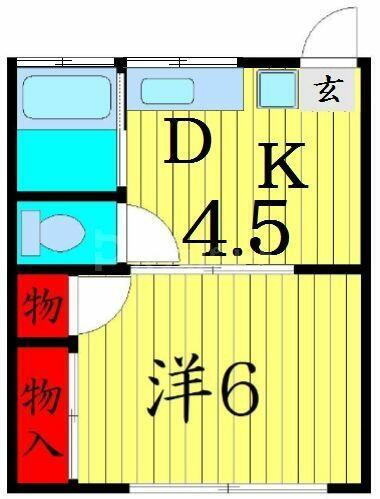 東京都葛飾区鎌倉４丁目 京成小岩駅 1DK アパート 賃貸物件詳細