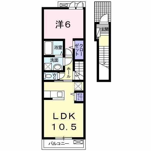 福島県福島市下鳥渡字新町西 福島駅 1LDK アパート 賃貸物件詳細