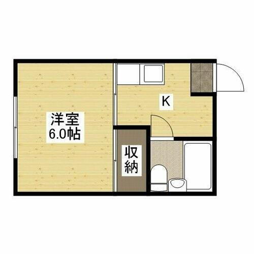 広島県福山市三吉町南１丁目 福山駅 1K アパート 賃貸物件詳細