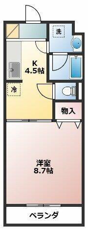 神奈川県相模原市緑区二本松１丁目 橋本駅 1K マンション 賃貸物件詳細