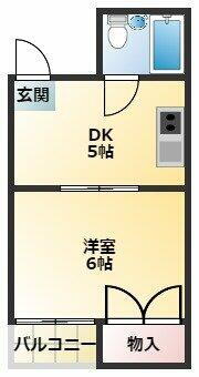 ヴィラオリエント 4階 1DK 賃貸物件詳細