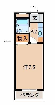 ＧＬハイム 1階 1K 賃貸物件詳細
