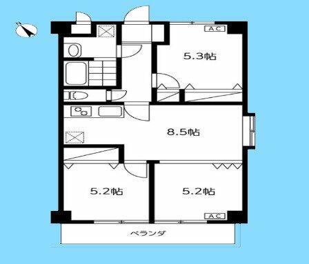 東京都大田区南馬込１丁目 馬込駅 3DK マンション 賃貸物件詳細