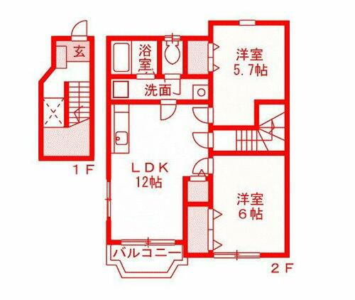 神奈川県藤沢市湘南台４丁目 湘南台駅 2LDK アパート 賃貸物件詳細