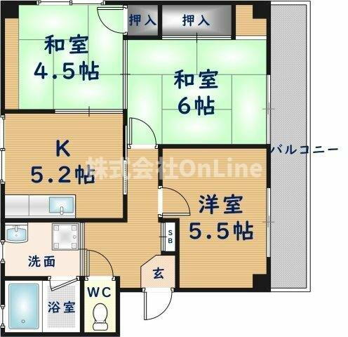 永和ハイツ 2階 3K 賃貸物件詳細
