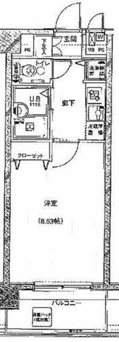 東京都世田谷区用賀１丁目 用賀駅 1K マンション 賃貸物件詳細