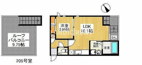 Ｇｒａｎｄｔｉｃ　Ｄ－ＩＶ　Ｉｊｉｒｉ 2階 1LDK 賃貸物件詳細