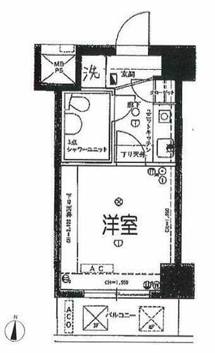 東京都江東区亀戸３丁目 亀戸駅 1K マンション 賃貸物件詳細