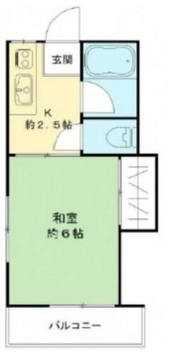 ハイツ城山Ａ棟 1階 1K 賃貸物件詳細