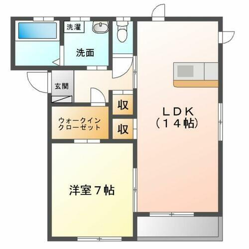 青森県八戸市青葉２丁目 1LDK アパート 賃貸物件詳細