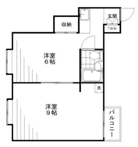 神奈川県横浜市港南区日野中央１丁目 港南中央駅 2K マンション 賃貸物件詳細