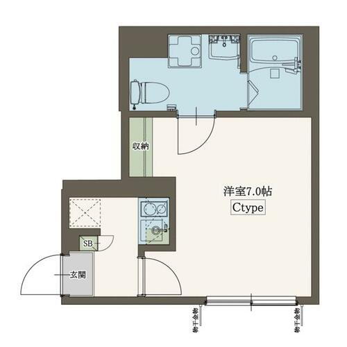 Ａｇｒａｎｄｅ一橋学園 1階 1K 賃貸物件詳細