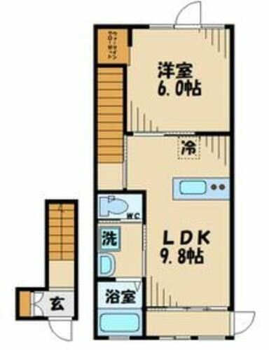 東京都多摩市落合１丁目 京王多摩センター駅 1LDK アパート 賃貸物件詳細