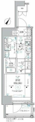 神奈川県川崎市川崎区小川町 川崎駅 1K マンション 賃貸物件詳細