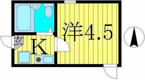 東京都足立区中川２丁目 亀有駅 1K アパート 賃貸物件詳細