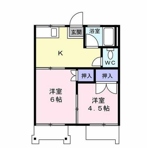 神奈川県厚木市南町 本厚木駅 2K アパート 賃貸物件詳細