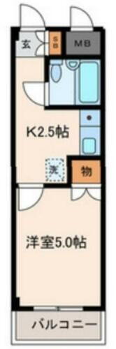 東京都足立区新田２丁目 王子神谷駅 1K マンション 賃貸物件詳細