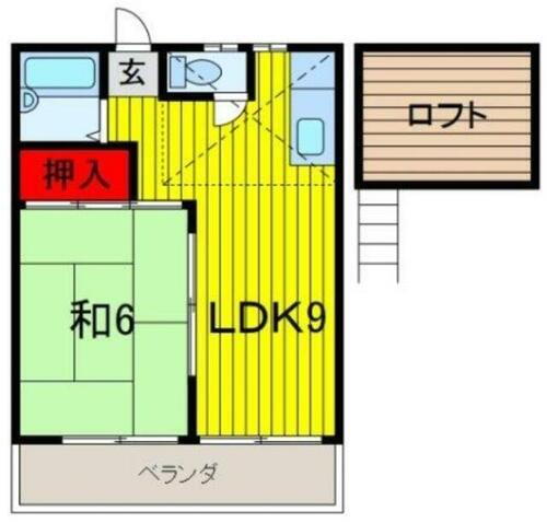 埼玉県川口市鳩ヶ谷緑町２丁目 南鳩ヶ谷駅 1LDK アパート 賃貸物件詳細