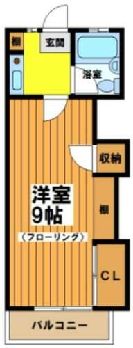 コーポパストラール 1階 1K 賃貸物件詳細