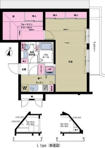 東京都中野区本町３丁目 中野新橋駅 1K マンション 賃貸物件詳細
