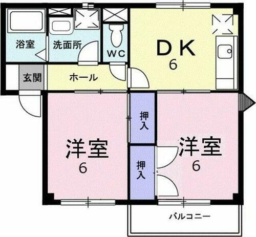 神奈川県座間市四ツ谷 入谷駅 2DK アパート 賃貸物件詳細