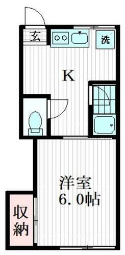 東京都世田谷区下馬２丁目 三軒茶屋駅 1K アパート 賃貸物件詳細