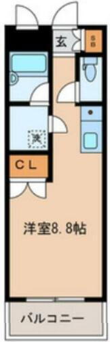 Ｅ－ＦＬＡＴ 1階 ワンルーム 賃貸物件詳細