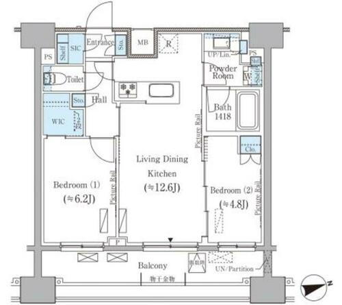 東京都千代田区神田駿河台２丁目 神保町駅 2LDK マンション 賃貸物件詳細