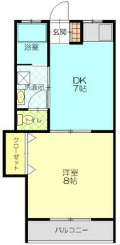 あざみ野ハイツ 4階 1DK 賃貸物件詳細