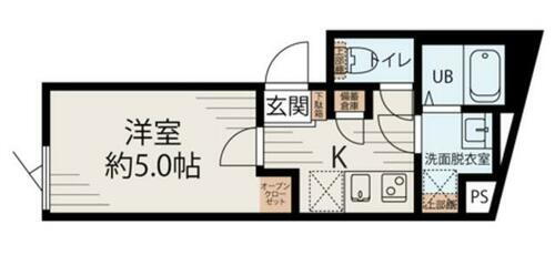 アズール世田谷 2階 1K 賃貸物件詳細