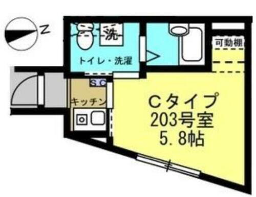Ｓｉｎｃｒｅａｓｅ中村橋 2階 1K 賃貸物件詳細