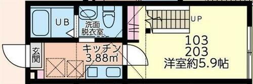 東京都福生市志茂 牛浜駅 1K アパート 賃貸物件詳細