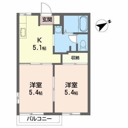 岩手県北上市諏訪町１丁目 北上駅 2DK アパート 賃貸物件詳細