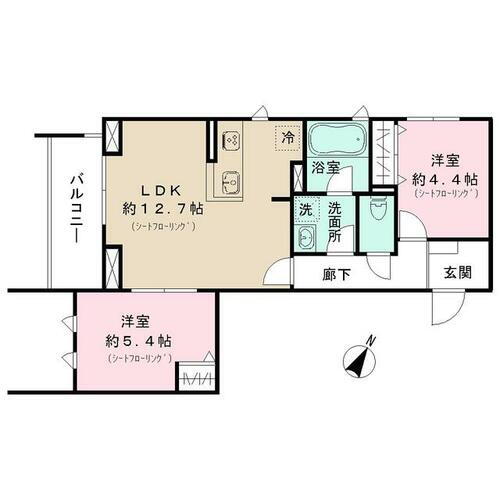 東京都新宿区河田町 若松河田駅 2LDK マンション 賃貸物件詳細