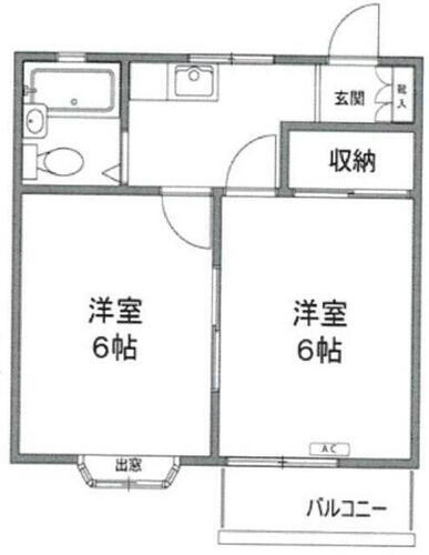 東京都足立区新田３丁目 王子神谷駅 2K アパート 賃貸物件詳細