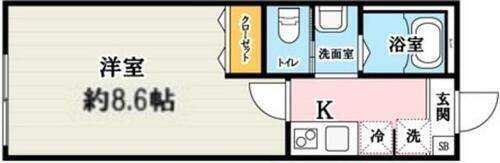 埼玉県所沢市大字下安松 新秋津駅 1K アパート 賃貸物件詳細