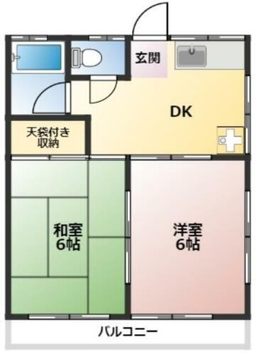 千葉県船橋市西習志野１丁目 高根木戸駅 2DK アパート 賃貸物件詳細