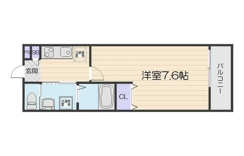 大阪府門真市石原町 古川橋駅 1K アパート 賃貸物件詳細