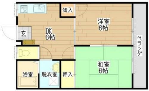 コーポ和美Ａ 2階 2DK 賃貸物件詳細