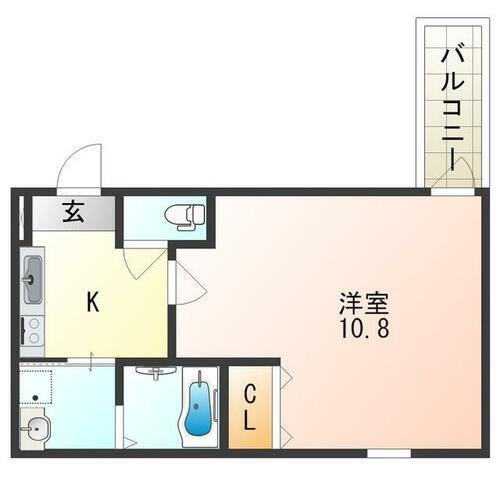 大阪府枚方市牧野阪１丁目 牧野駅 1K アパート 賃貸物件詳細