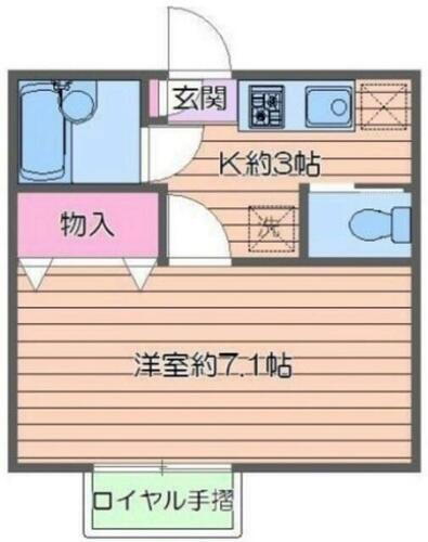 東京都江戸川区中央１丁目 新小岩駅 1K アパート 賃貸物件詳細