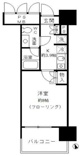 東京都港区芝浦４丁目 田町駅 1K マンション 賃貸物件詳細