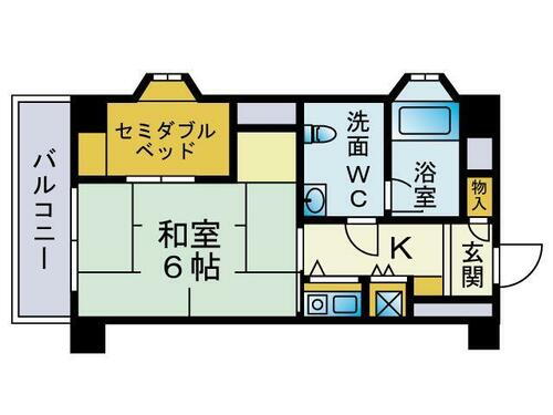 福岡県福岡市中央区御所ヶ谷 桜坂駅 1K マンション 賃貸物件詳細