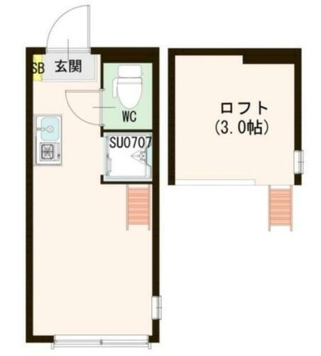 東京都杉並区下高井戸３丁目 桜上水駅 ワンルーム アパート 賃貸物件詳細