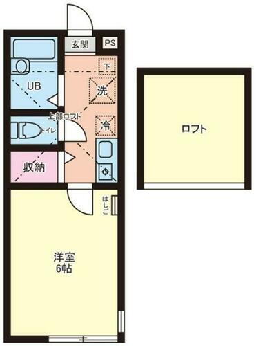 神奈川県川崎市多摩区生田２丁目 中野島駅 1K アパート 賃貸物件詳細
