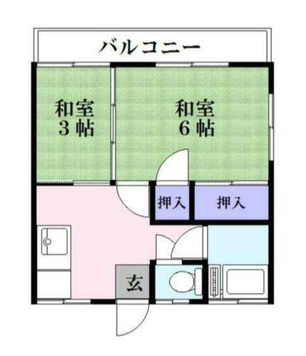 東京都足立区辰沼２丁目 北綾瀬駅 2K アパート 賃貸物件詳細