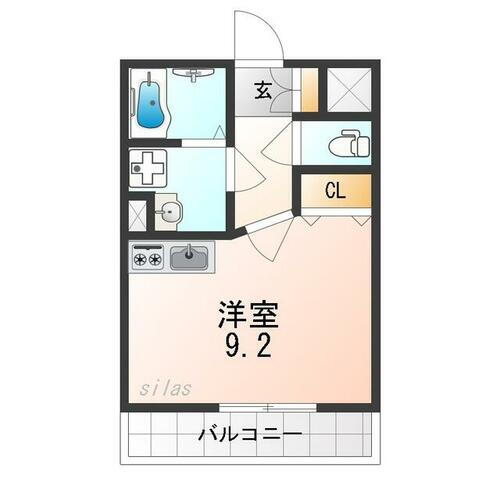 兵庫県尼崎市杭瀬寺島１丁目 杭瀬駅 1K アパート 賃貸物件詳細