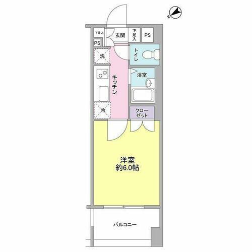 神奈川県川崎市高津区溝口２丁目 溝の口駅 1K マンション 賃貸物件詳細