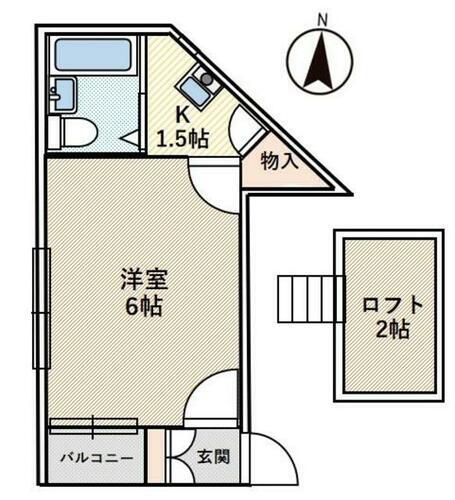 東京都東村山市栄町３丁目 八坂駅 1K アパート 賃貸物件詳細